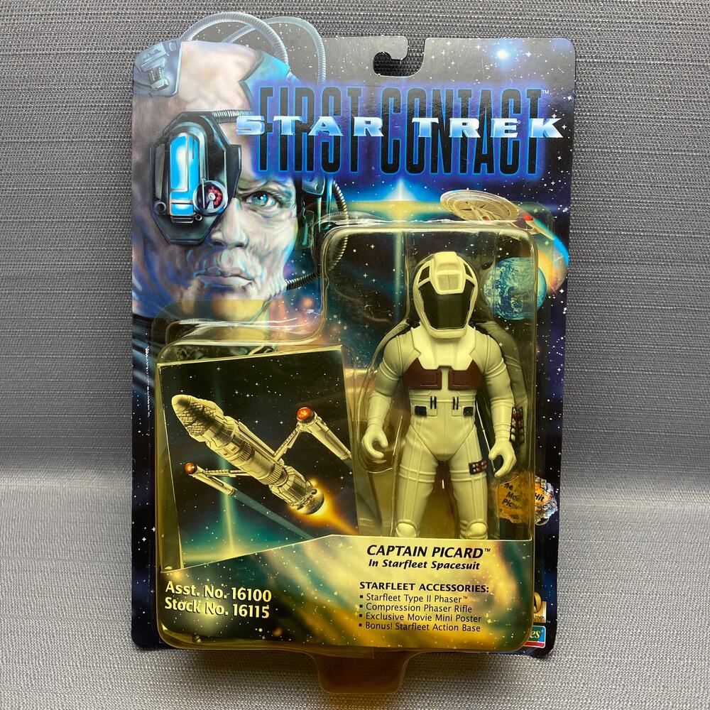 Playmates 1996 Star Trek First Contact Captain Picard In Starfleet Spacesuit